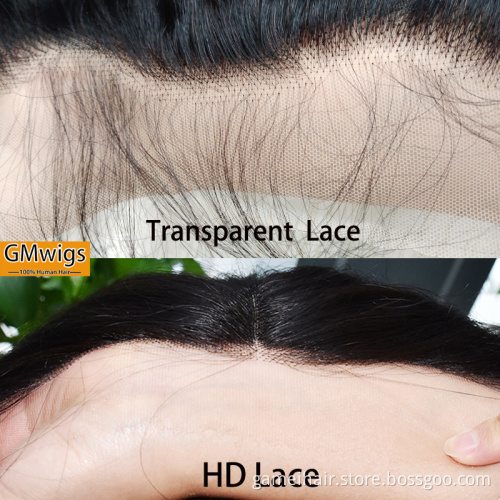 wholesale frontal custom wigs 100% human hair13X4" HD transparent Lace body Wave Piano color Hair closure brazilian virgin wigs